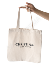 Christina Shopper Bag Cotton – Сумка-шоппер холщевая Christina - МОРЕ КРЕМА официальный магазин косметики CHRISTINA LEVISSIME ARKADIA , Магазин Профессиональной косметики , доставка косметики