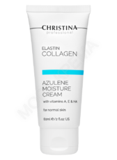 Elastin Collagen Azulene Moisture Cream with Vit. A, E & HA for normal skin – Увлажняющий крем с витаминами A, E и гиалуроновой кислотой для нормальной кожи «Эластин, коллаген, азулен» - МОРЕ КРЕМА официальный магазин косметики CHRISTINA LEVISSIME ARKADIA , Магазин Профессиональной косметики , доставка косметики