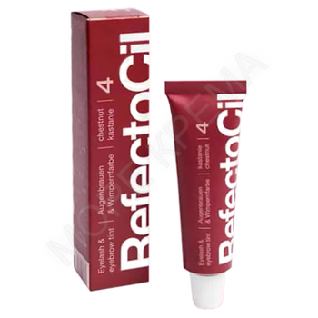 RefectoCil - Краска для бровей (Цвет № 4, Каштан), 15 мл - МОРЕ КРЕМА официальный магазин косметики CHRISTINA LEVISSIME ARKADIA , Магазин Профессиональной косметики , доставка косметики