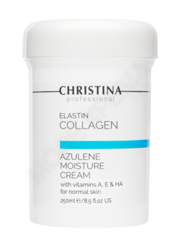 Elastin Collagen Azulene Moisture Cream with Vit. A, E & HA for normal skin – Увлажняющий крем с витаминами A, E и гиалуроновой кислотой для нормальной кожи «Эластин, коллаген, азулен» - МОРЕ КРЕМА официальный магазин косметики CHRISTINA LEVISSIME ARKADIA , Магазин Профессиональной косметики , доставка косметики
